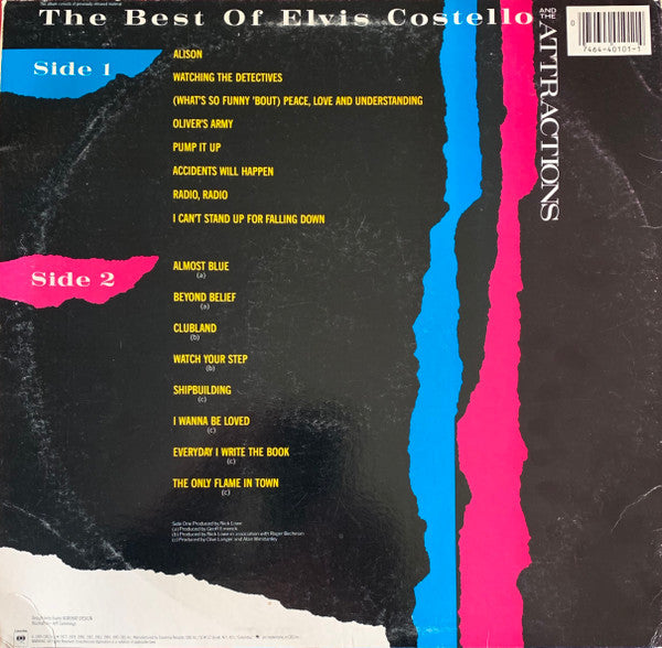 Elvis Costello And The Attractions* : The Best Of Elvis Costello And The Attractions (LP, Comp, Pit)