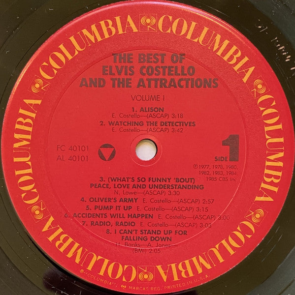 Elvis Costello And The Attractions* : The Best Of Elvis Costello And The Attractions (LP, Comp, Pit)