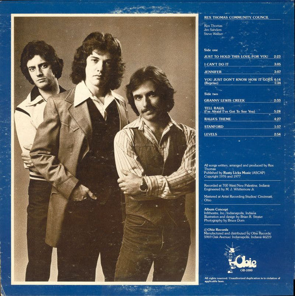 Rex Thomas Community Council : Levels (LP, Album)
