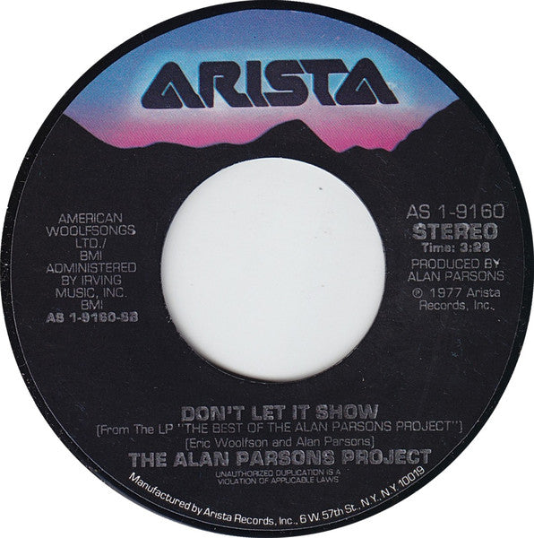 The Alan Parsons Project : Don't Answer Me (7", Single, Styrene, Ind)