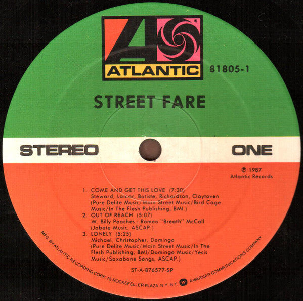Street Fare : Street Fare (LP)