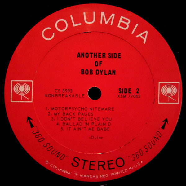 Bob Dylan : Another Side Of Bob Dylan (LP, Album, Pit)