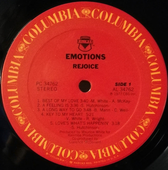 Emotions* : Rejoice (LP, Album, Ter)