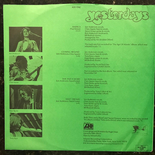 Yes : Yesterdays (LP, Comp, RE, Clu)