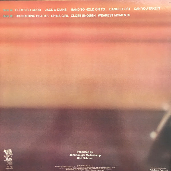 John Cougar* : American Fool (LP, Album, 72 )