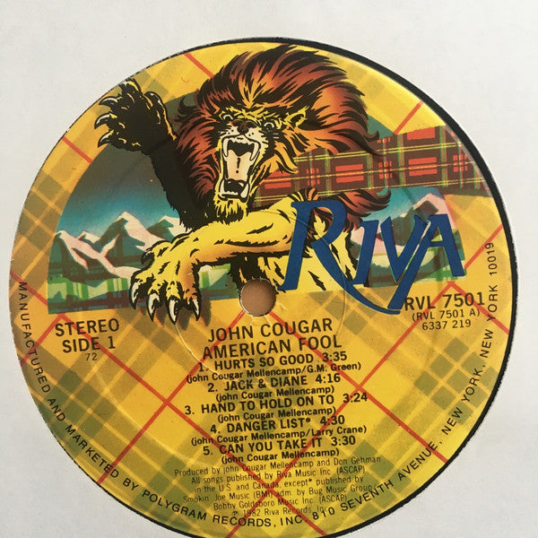 John Cougar* : American Fool (LP, Album, 72 )