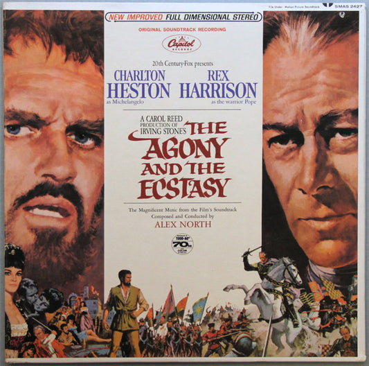 Alex North : The Agony And The Ecstasy (LP, Scr)