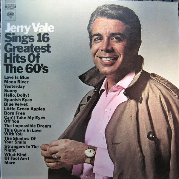 Jerry Vale : Sings 16 Greatest Hits Of The 60's (LP, Comp, SAN)