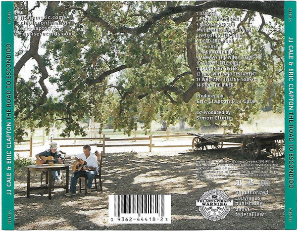 JJ Cale* & Eric Clapton : The Road To Escondido (CD, Album, RP)