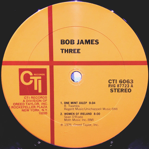 Bob James : Three (LP, Album, Pit)