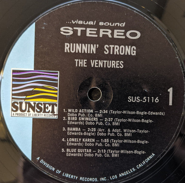 The Ventures : Runnin’ Strong (LP, Comp, Styrene, She)