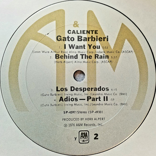 Gato Barbieri : Caliente! (LP, Album)