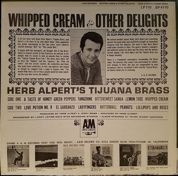 Herb Alpert's Tijuana Brass* : Whipped Cream & Other Delights (LP, Album, Mono)