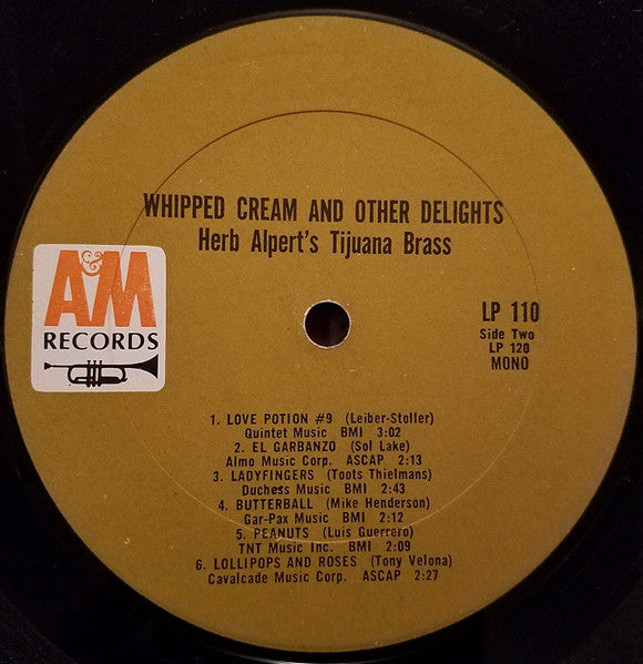 Herb Alpert's Tijuana Brass* : Whipped Cream & Other Delights (LP, Album, Mono)