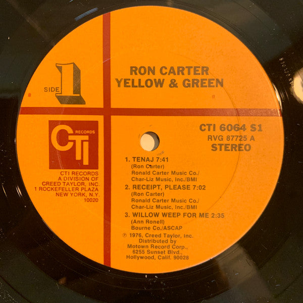 Ron Carter : Yellow & Green (LP, Album, Ter)