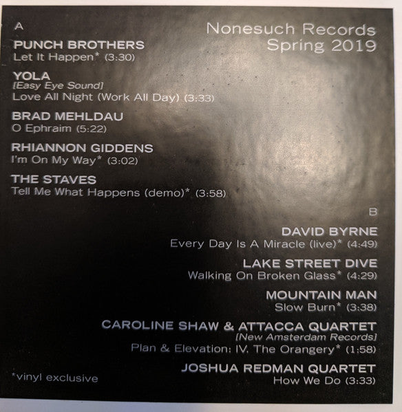 Various : Nonesuch Records Spring 2019 (LP, Ltd, Smplr)