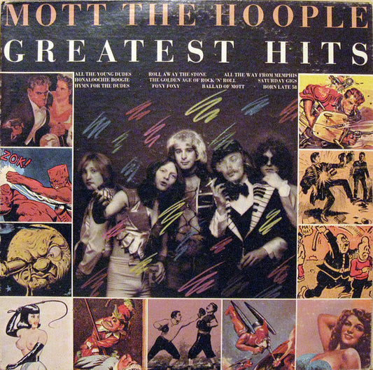 Mott The Hoople : Greatest Hits (LP, Comp, Pit)