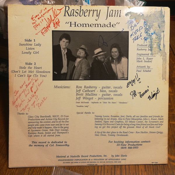 Rasberry Jam : Homemade (LP, Album)