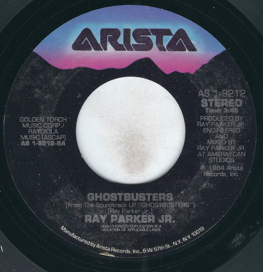 Ray Parker Jr. : Ghostbusters (7", Styrene, Ind)