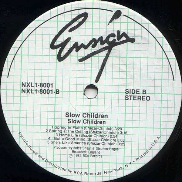 Slow Children (2) : Slow Children (LP, Album, Ind)