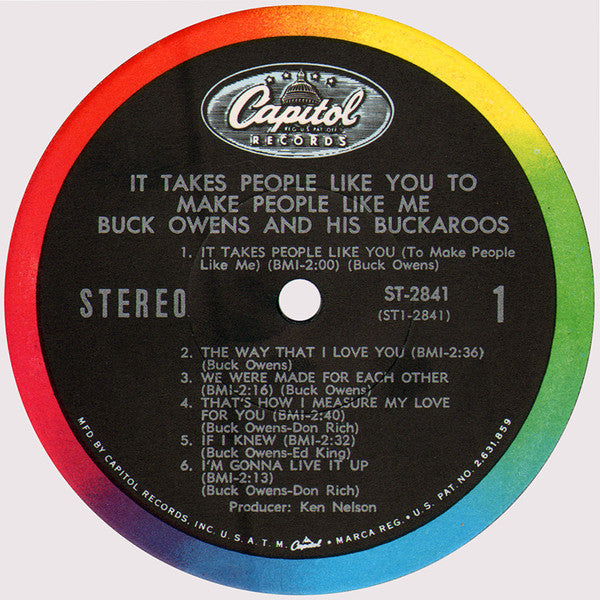 Buck Owens And The Buckaroos* : It Takes People Like You To Make People Like Me (LP, Album, Los)