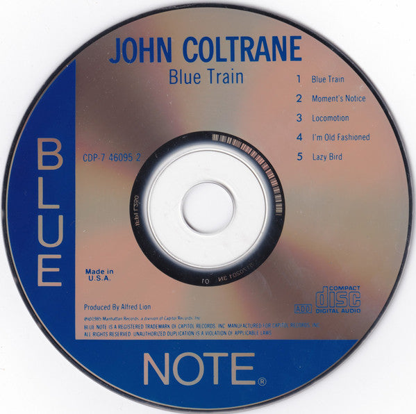 John Coltrane : Blue Train (CD, Album, RE)