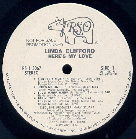 Linda Clifford : Here's My Love (LP, Album, Promo)