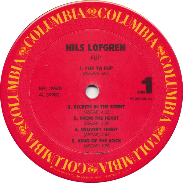Nils Lofgren : Flip (LP, Album, Pit)