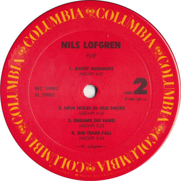 Nils Lofgren : Flip (LP, Album, Pit)