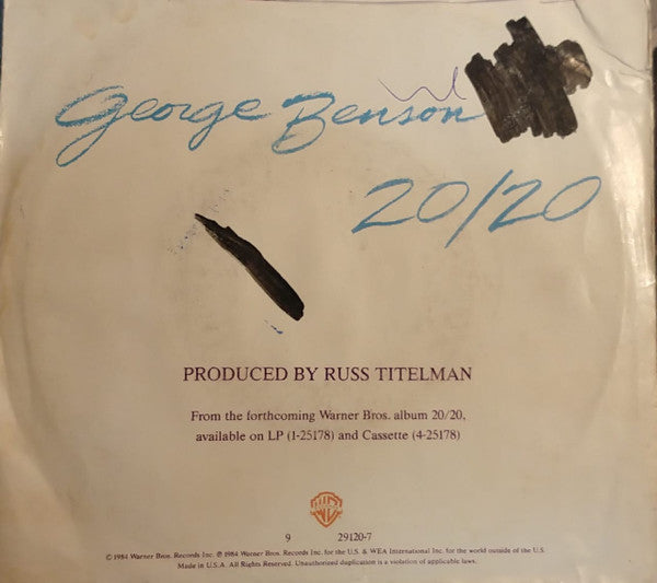 George Benson : 20/20 (7", Single, Spe)
