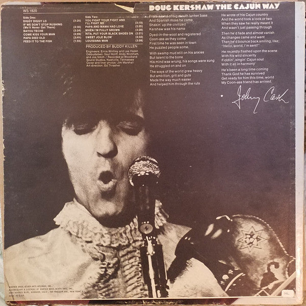 Doug Kershaw : The Cajun Way (LP, Album, Pit)