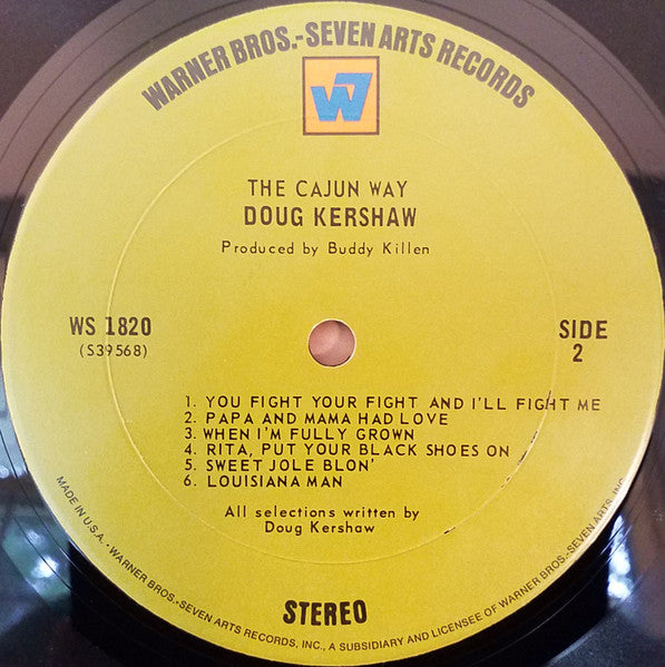 Doug Kershaw : The Cajun Way (LP, Album, Pit)