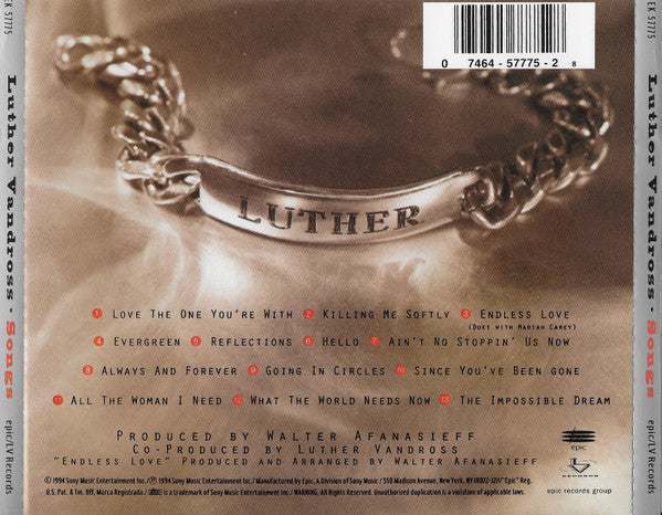 Luther Vandross : Songs (CD, Album)