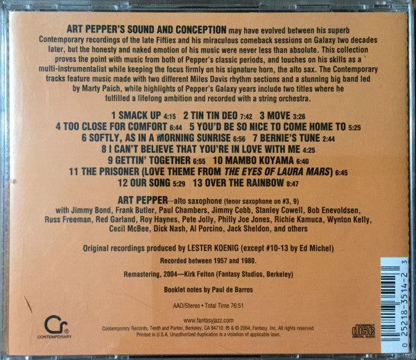 Art Pepper : The Best Of Art Pepper (CD, Album, Comp, RM)