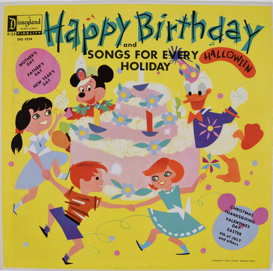 Various : Happy Birthday Songs And Songs For Every Holiday (LP, Album, RE)