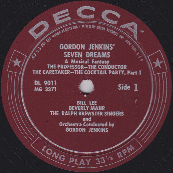 Gordon Jenkins : Seven Dreams (LP, Album, Mono, RP)