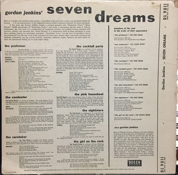 Gordon Jenkins : Seven Dreams (LP, Album, Mono, RP)
