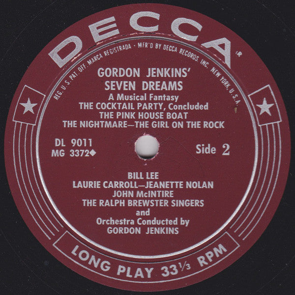 Gordon Jenkins : Seven Dreams (LP, Album, Mono, RP)