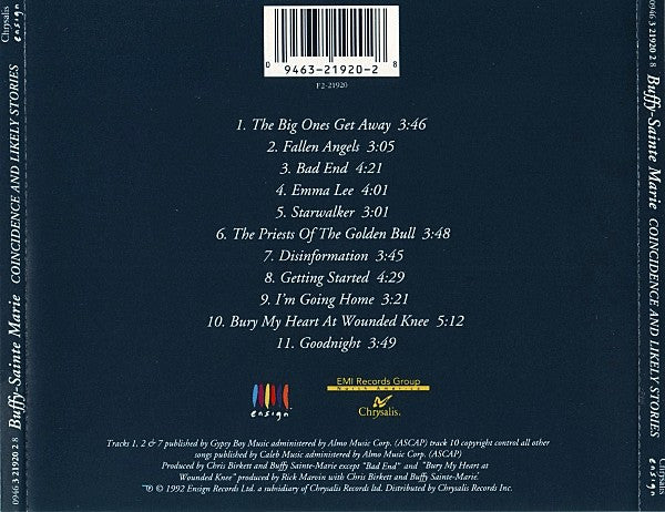 Buffy Sainte-Marie : Coincidence & Likely Stories (CD, Album)