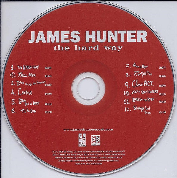 James Hunter : The Hard Way (CD, Album)