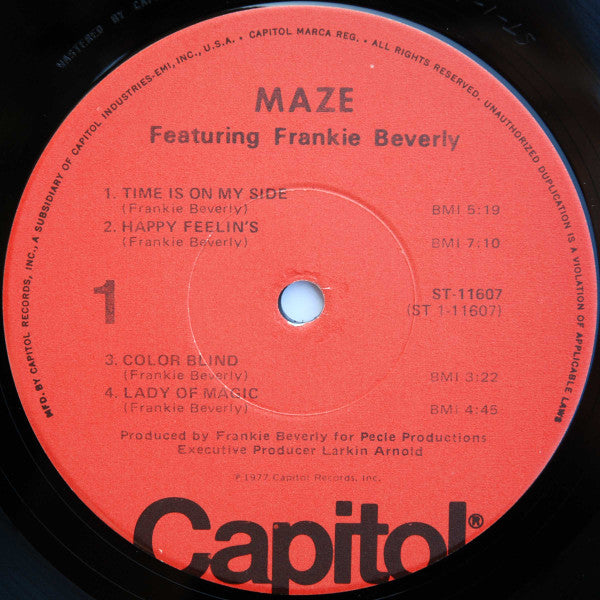 Maze Featuring Frankie Beverly : Maze Featuring Frankie Beverly (LP, Album, Jac)