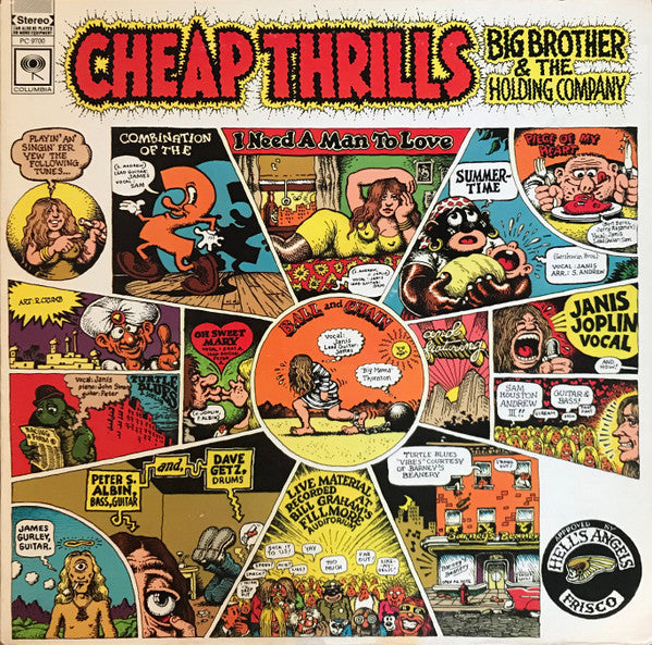 Big Brother & The Holding Company : Cheap Thrills (LP, Album, RE, Gat)