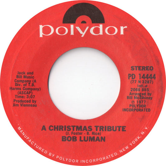 Bob Luman : A Christmas Tribute (7", Single, Styrene, Pit)