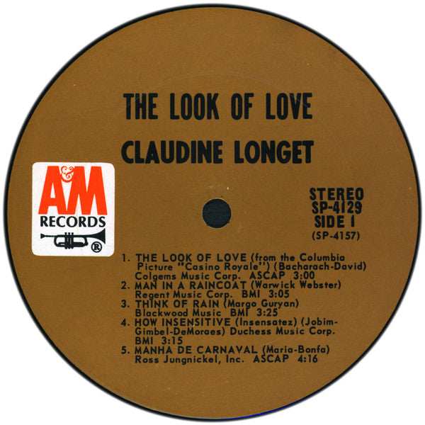 Claudine Longet : The Look Of Love (LP, Album, Reg)