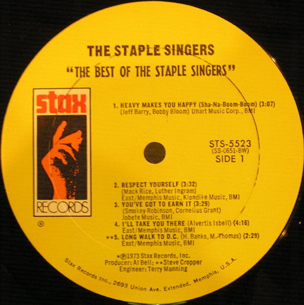 The Staple Singers : The Best Of The Staple Singers (LP, Comp)