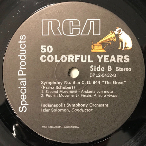 Indianapolis Symphony Orchestra : Fifty Colorful Years (LP, Comp, Mono)