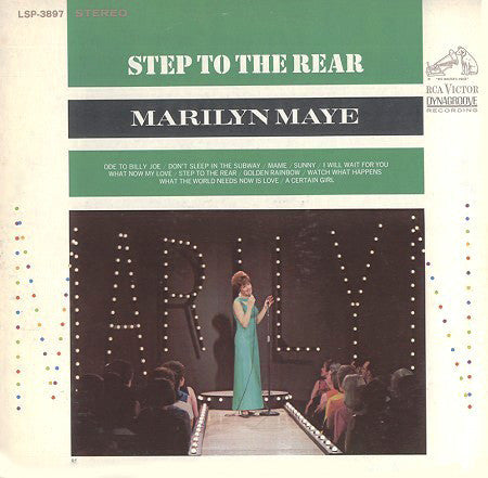 Marilyn Maye : Step To The Rear (LP, Album)