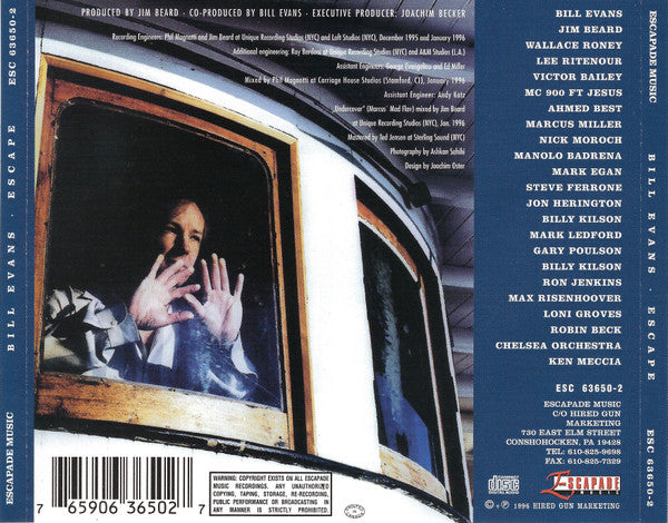 Bill Evans (3) : Escape (CD, Album)