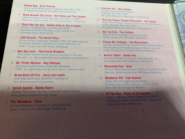Various : Soda Fountain Favorites: Early Rock -N- Roll Jukebox (CD, Comp)