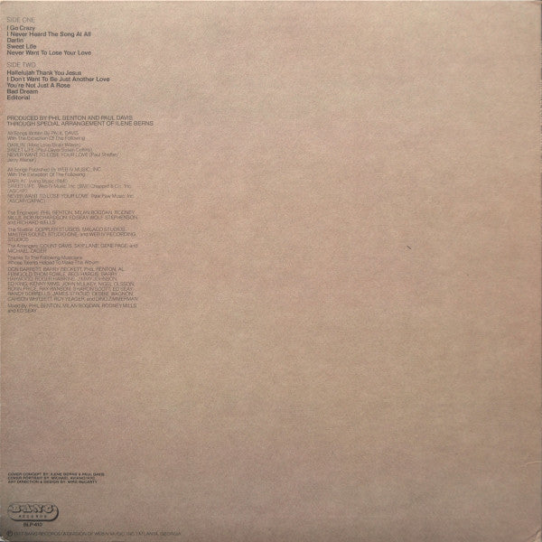 Paul Davis (3) : Singer Of Songs - Teller Of Tales (LP, Album, Paw)
